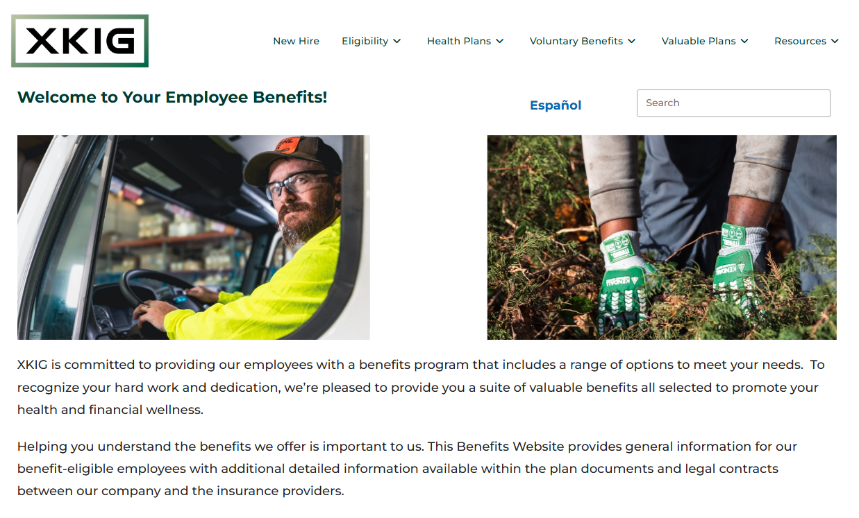 XKIG Benefits Website